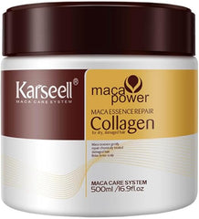 Karseell Collagen Hair Treatment Deep Repair Conditioning Hair Mask Argan Oil Coconut Oil Essence for Dry Damaged Hair All Hair Types 16.90 Fl oz 500ml