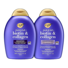 OGX Shampoo & Conditioner Thick And Full + Biotin And Collagen 385ml (Pack Of 2)