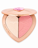 Charlotte Tilbury Pillow Talk Beauty Soulmates Face Palette Flawless Pink – Blush & Highlighter Duo Palette, Radiant Glow Makeup Compact, Buildable Soft Pink Finish