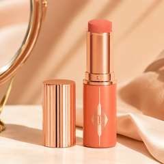 Charlotte Tilbury Unreal Blush Healthy Glow Stick Peachy Glow – Hydrating Cream Blush Stick, Dewy Radiant Finish, Buildable Peach Color for Cheeks