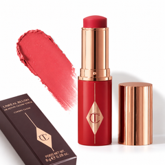 Charlotte Tilbury Unreal Blush Healthy Glow Stick Cherry Glow – Hydrating Cream Blush Stick, Dewy Radiant Finish, Buildable Color for Cheeks
