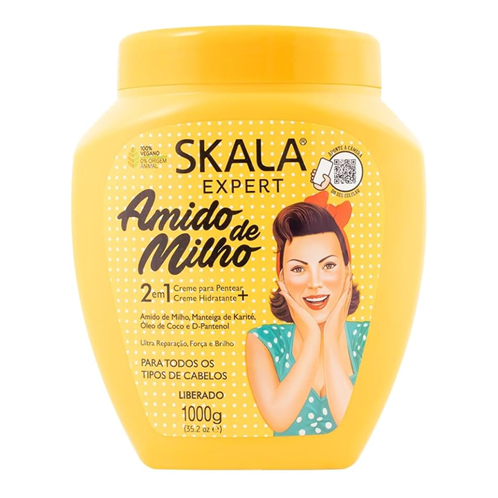 Skala Capillary Mask Corn Starch - 1000ml Skala M?scara Capilar SKALA Amido de Milho - 1000ml