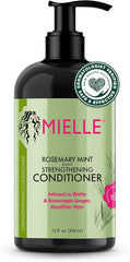 Mielle Organics Rosemary Mint Strengthening Conditioner with Biotin, 12 Ounce