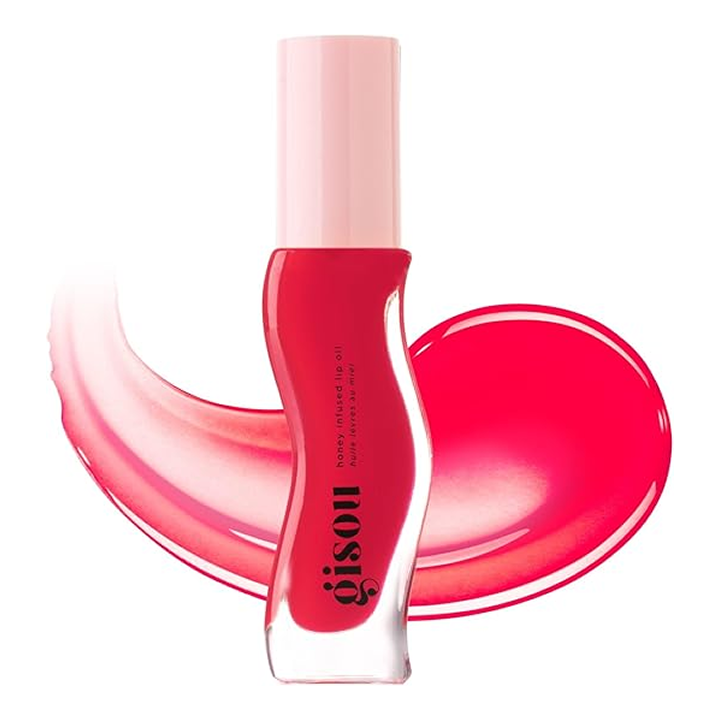 Gisou Honey Infused Lip Oil, Strawberry Sorbet, 8 ml