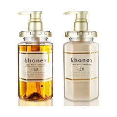 &honey Shampoo & Conditioner Set Organic Hair and Scalp Care for Intense Cleansing and Hydration - Moisture-Enhancing Wash and Protection - Ideal for Straight, Curly, Curl, , Frizzy, Treated, Col