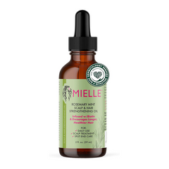 Mielle Organics MIELLE - ROSEMARY MINT, SCALP & HAIR OIL, INFUSED W/BIOTIN & ENCOURGES GROWTH, FOR DAILY USE, SCALP TREATMENT, SPLIT END CARE & SCALP & STRENGTHENING OIL
