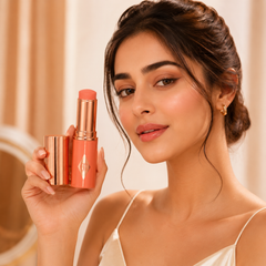 Charlotte Tilbury Unreal Blush Healthy Glow Stick Peachy Glow – Hydrating Cream Blush Stick, Dewy Radiant Finish, Buildable Peach Color for Cheeks