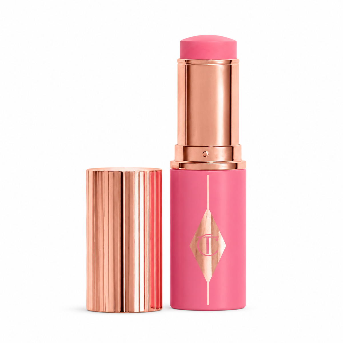 Charlotte Tilbury Unreal Blush Healthy Glow Stick Pinky Glow – Hydrating Cream Blush Stick, Dewy Radiant Finish, Buildable Pink Color for Cheeks