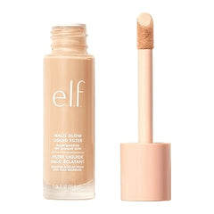 e.l.f. Halo Glow Liquid Filter, Complexion Booster for a Radiant, Soft Focused Look, with Hyaluronic Acid, Vegan & Cruelty Free, 0 Fair, 31.5 ml